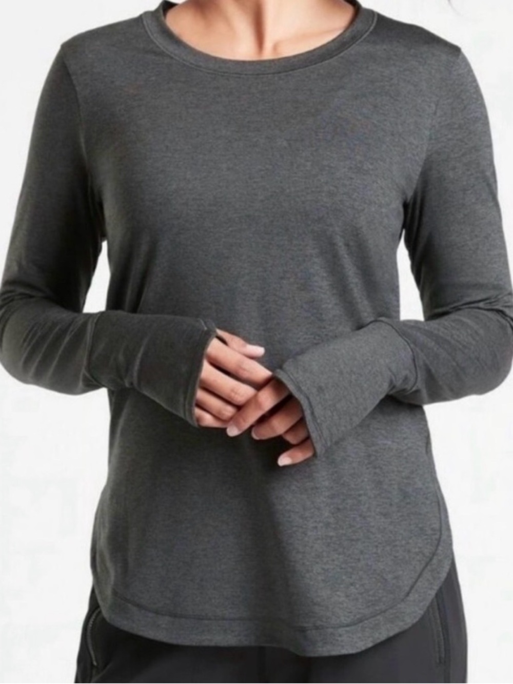 🎀Athleta Uptempo Top in Dark Heather Gray, size XS🎀 good condition